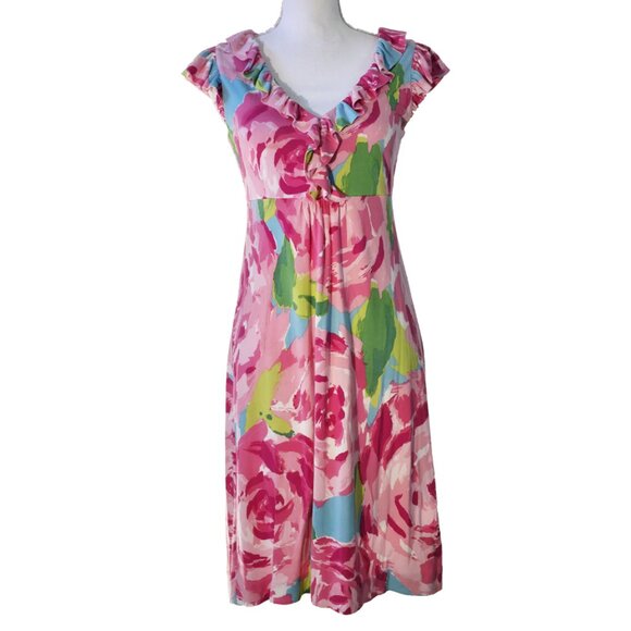 Lilly Pulitzer Clare Dress in First Impressions Hotty Pink Print - Picture 3 of 9
